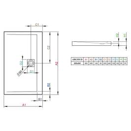 Душевой поддон Radaway Argos D80x90